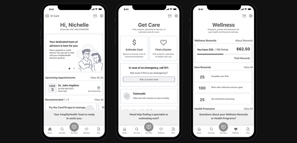 low-fidelity wireframes